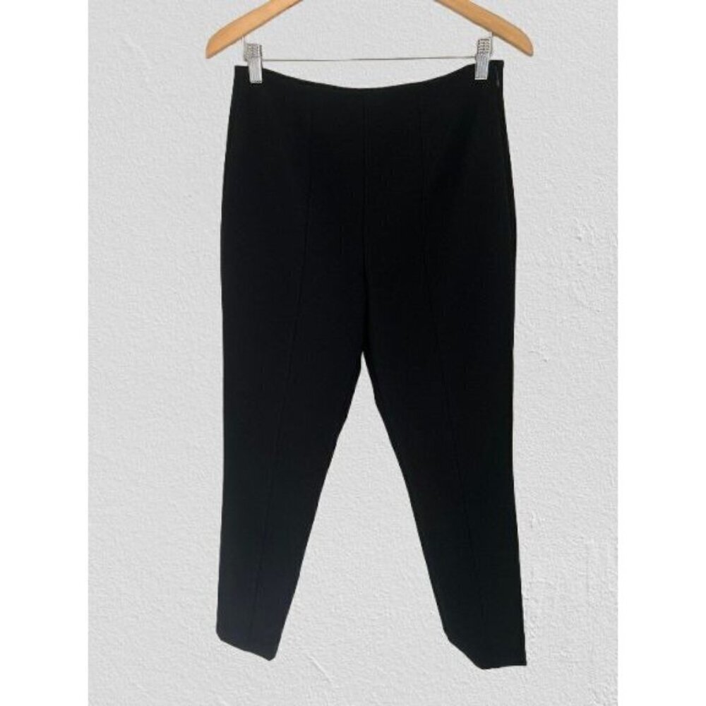Alexander Wang Black Pants Ponte Zip-Site Leggings Size 8